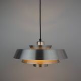 Pair of 2 Danish vintage Nova pendant lamps by Jo Hammerborg, Fog og Morup