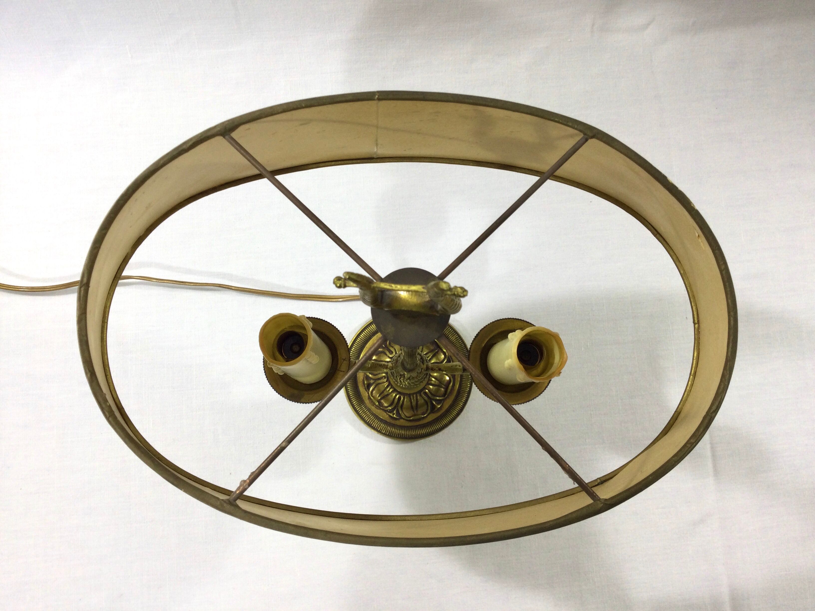 Bronze bouillotte lamp