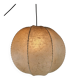 Large cocoon pendant lamp with beautiful grain from Italy 50 cm