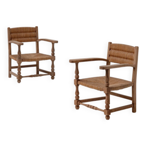 Paire de fauteuils rustiques - 1950