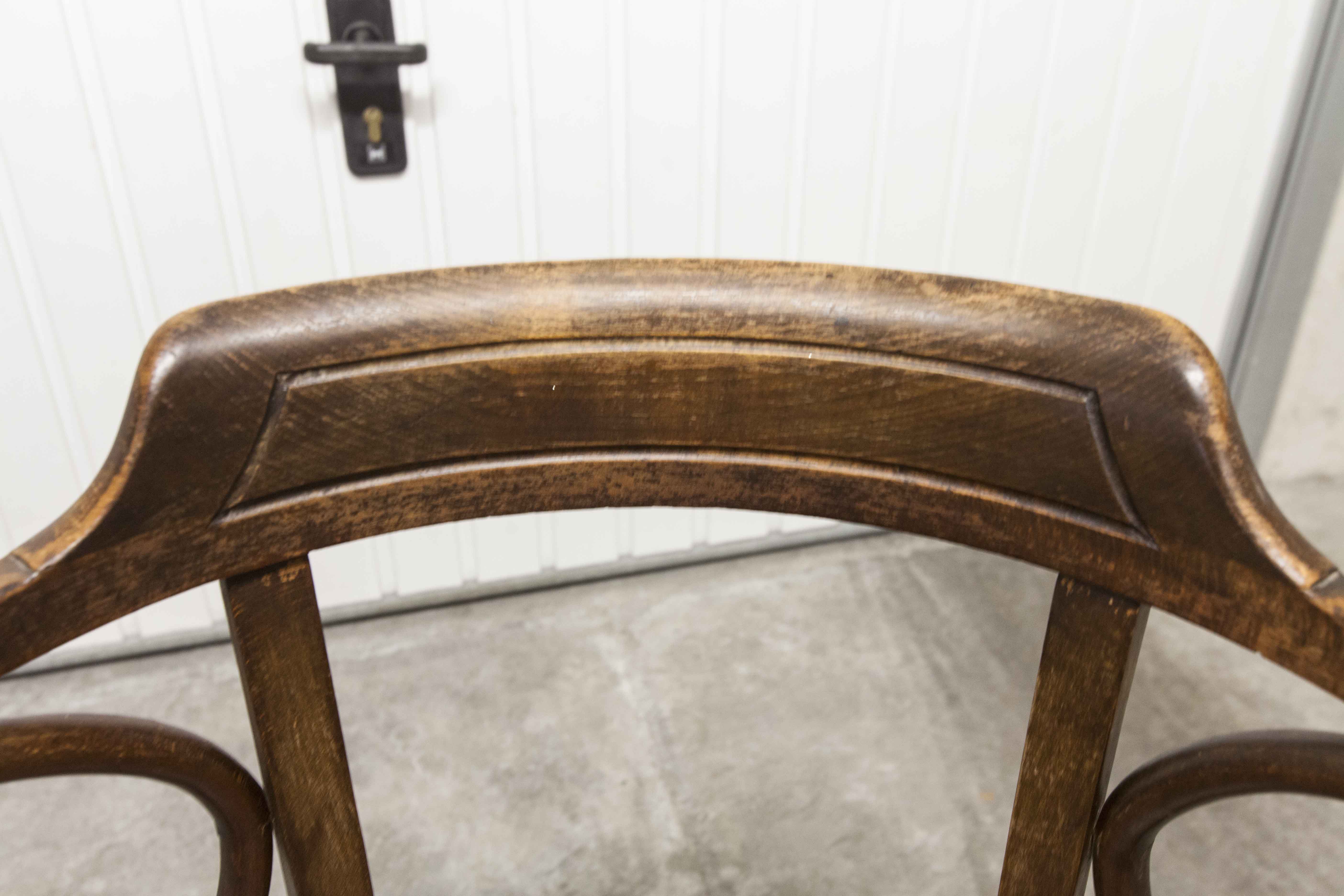 Office chair Baumann 1914 curved wood