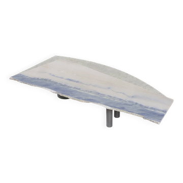 Sculptural Coffee Table in Marble and Stone by Pia Manu, 1970s