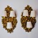 Pair of Frolaes sconces by Italo Valenti, brass Spain 197