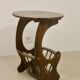 Wooden living room coffee table with magazine storage rack. Ref MIA