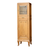 Superb Art Deco column in solid mahogany (circa 1920). Rare.