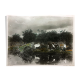 Photograph the Mare black and white print enhanced around 1900