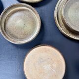 Pyrité stoneware dinner service, La Borne, 1970s