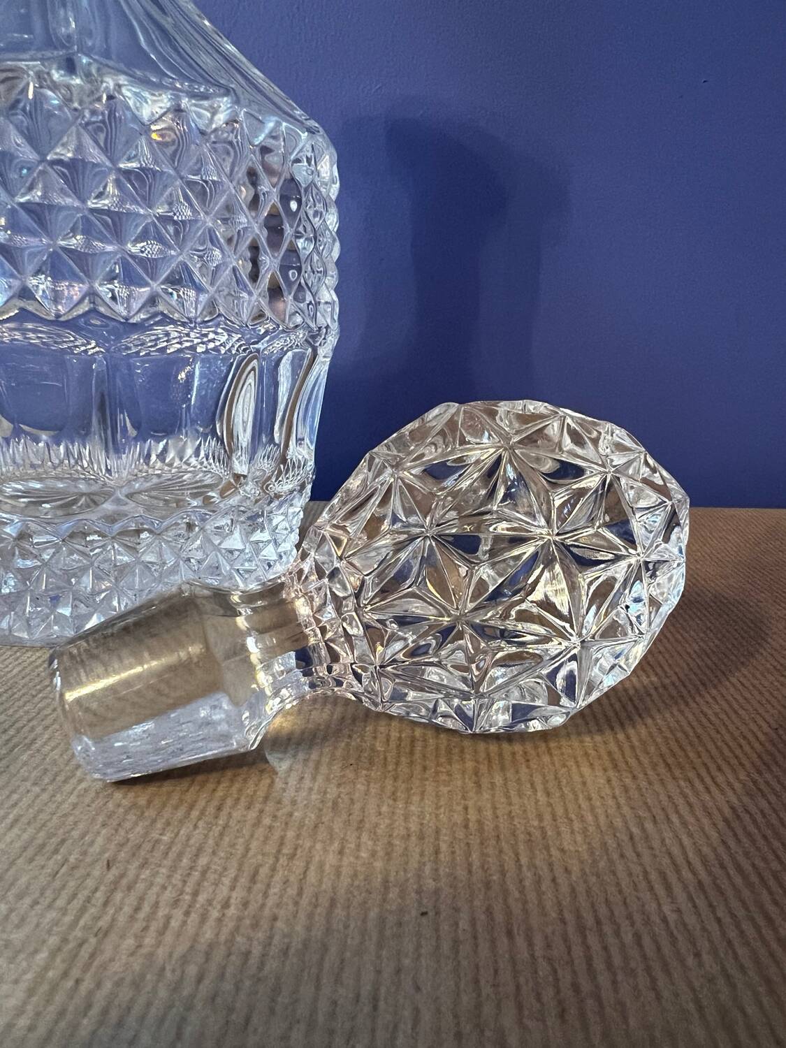 1940s crystal carafe