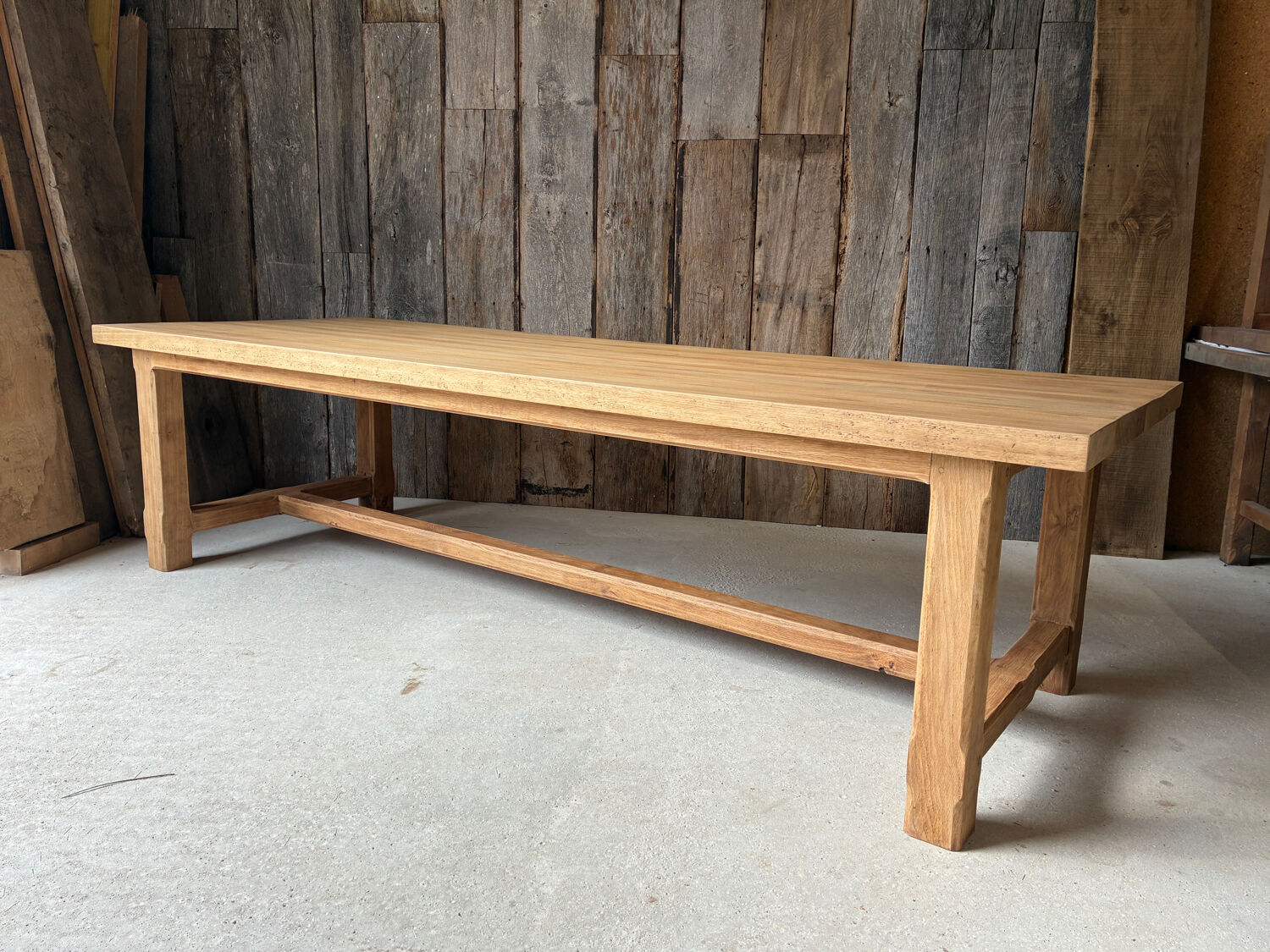 XXL farmhouse table in solid oak