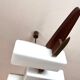 Lunel chandelier brass and rosewood