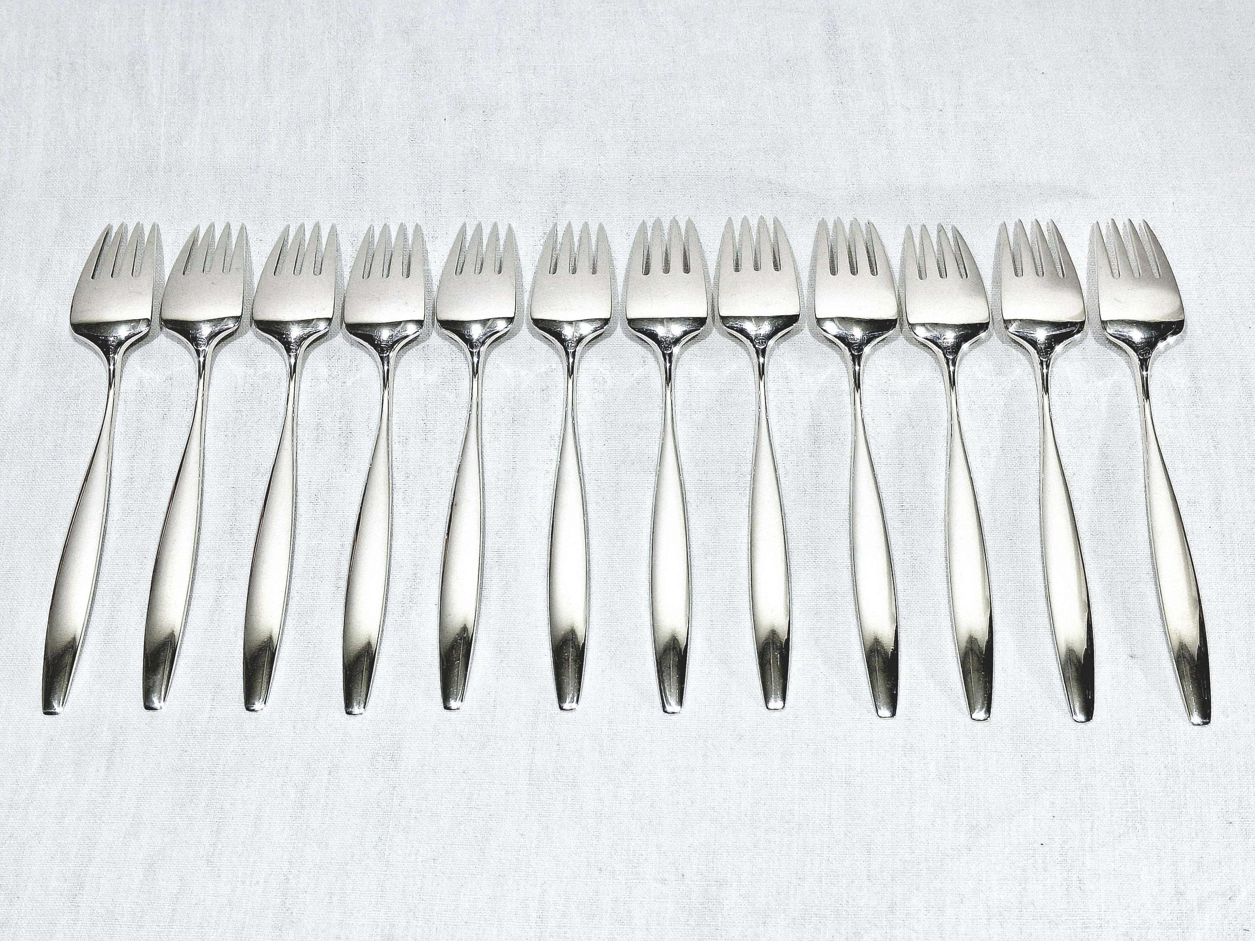 Georg jensen cutlery - cypress model - 133 pieces, sterling silver