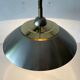 Suspended lamp in chrome and gold metal by TZ, 1970s, Germany.