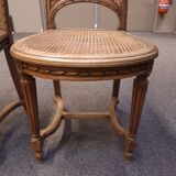 Lot of 2 canne chairs