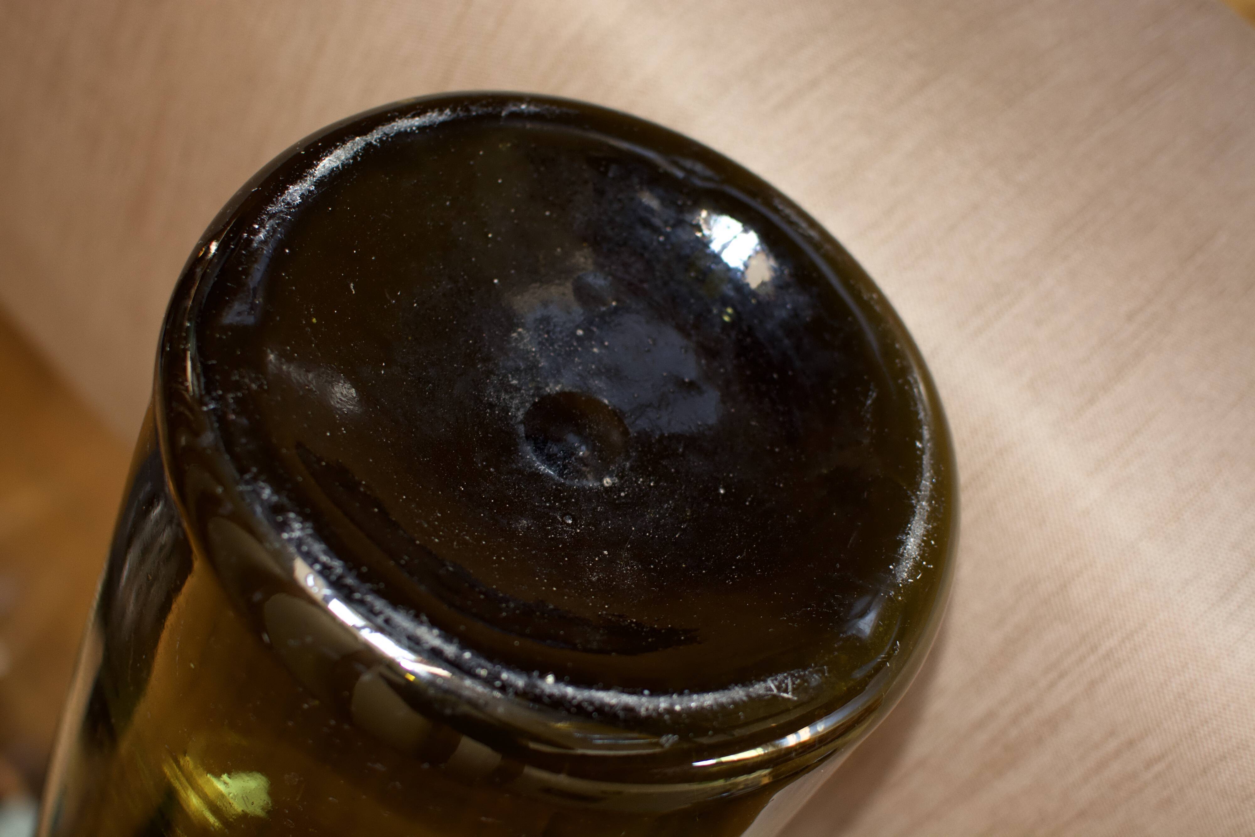 Vintage blown glass bottle