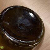 Vintage blown glass bottle