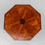 Table d'appoint Art Déco en loupe de bois