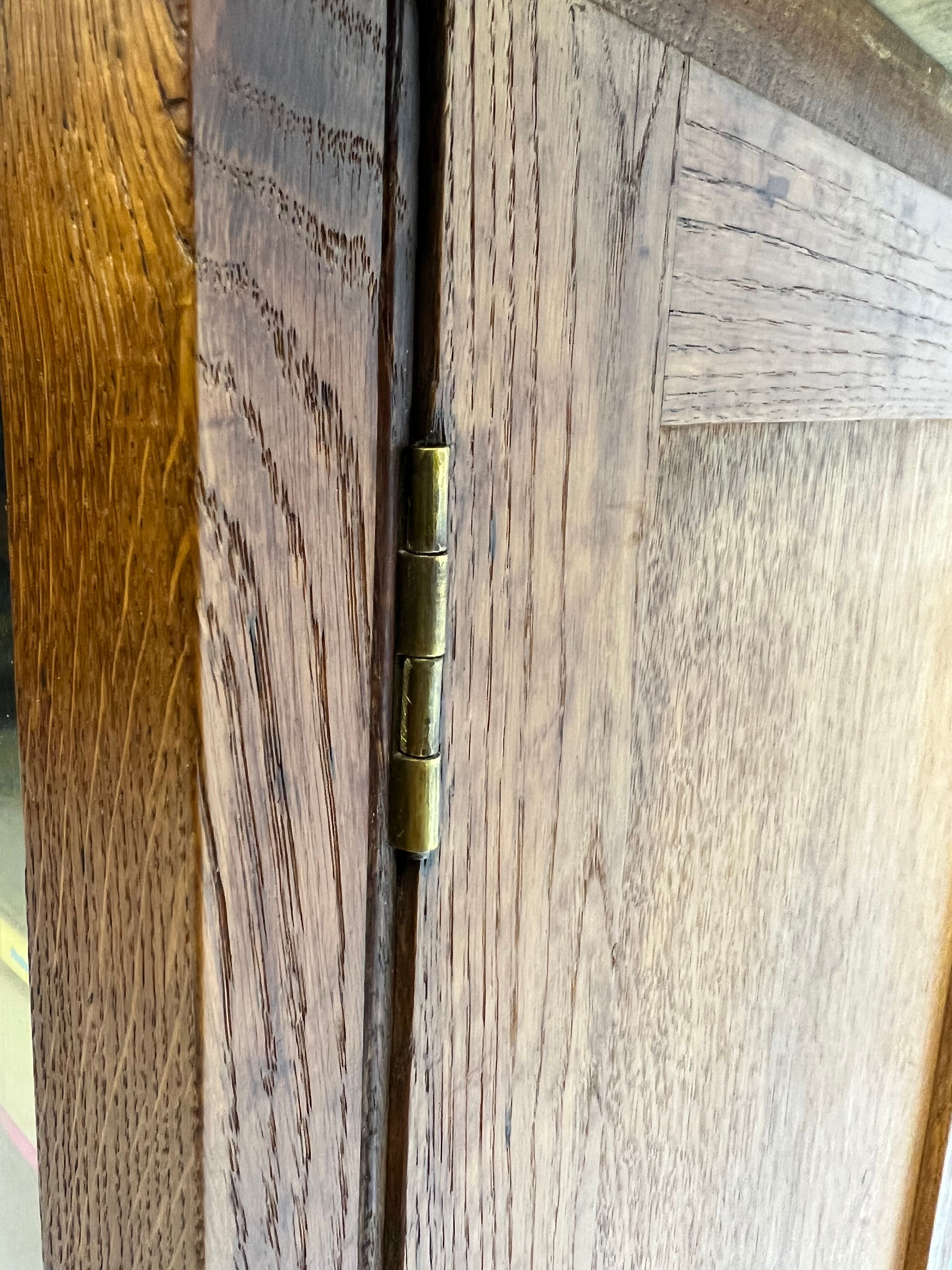 Oak showcase from the 50s