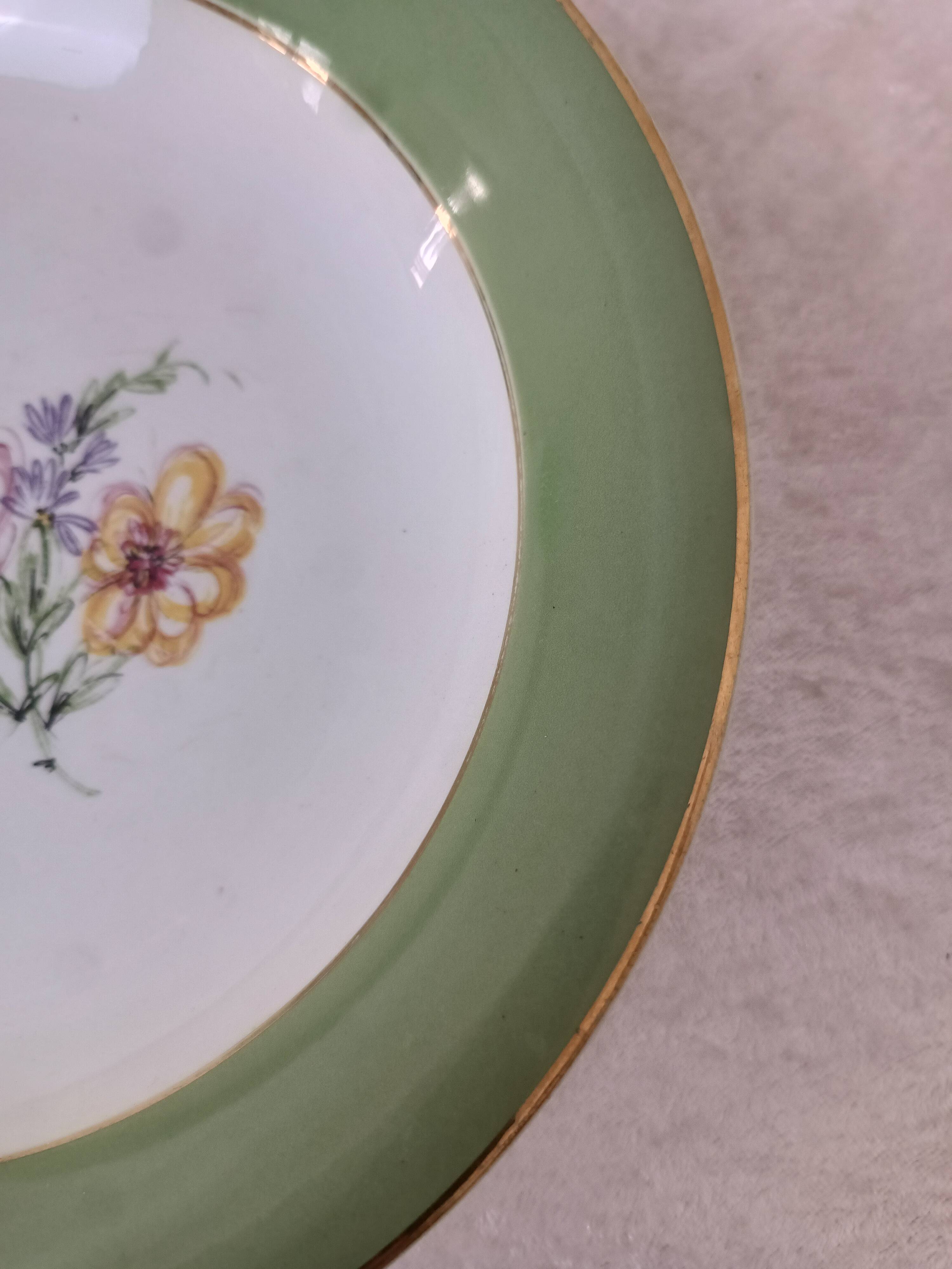 Lunéville flowers deep plate