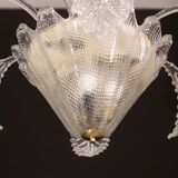 Lustre Art Déco, Barovier & Toso, verre de Murano, années 1950