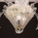 Art Decò, Barovier & Toso Chandelier, Murano Glass, 1950s