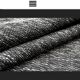 Restored couch, 60s, black and white fabric, black leather