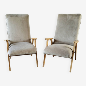 Paire de fauteuils scandinaves