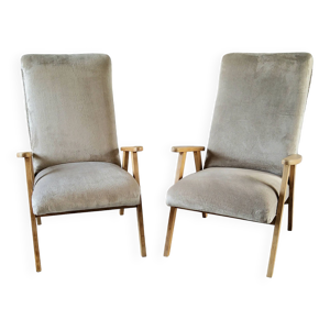 paire de fauteuils scandinaves