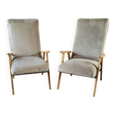 Pair of Scandinavian armchairs