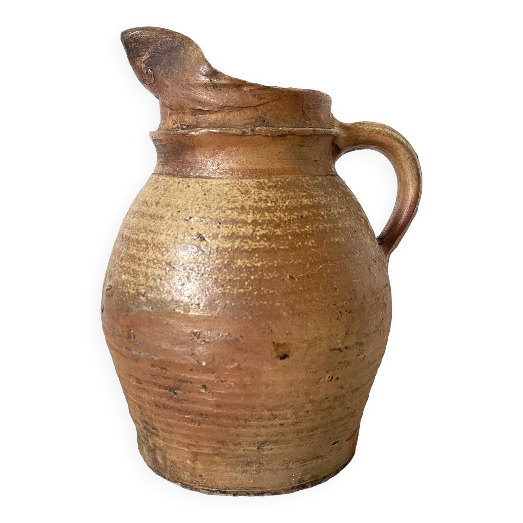 Antique terracotta pitcher