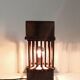 Vintage solid teak lamp