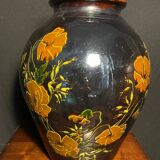Large French folk art vase