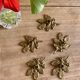 Set of 5 small vintage brass candlesticks / candle holders