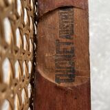 Pair of caned bistro chairs by Thonet