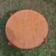 Round rattan coffee table