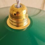 Pendant lamp in enamelled sheet metal