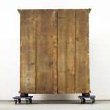 Armoire de mariée peinte d'art populaire 1792