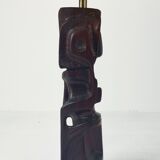 Lampe de table sculpturale en bois sculpté à la main par Gianni Pinna