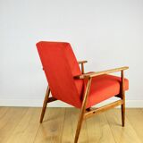 Fauteuil Orange Lis par Henryk Lis, années 1970