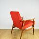 Orange Lis Lounge Chair by Henryk Lis, 1970s