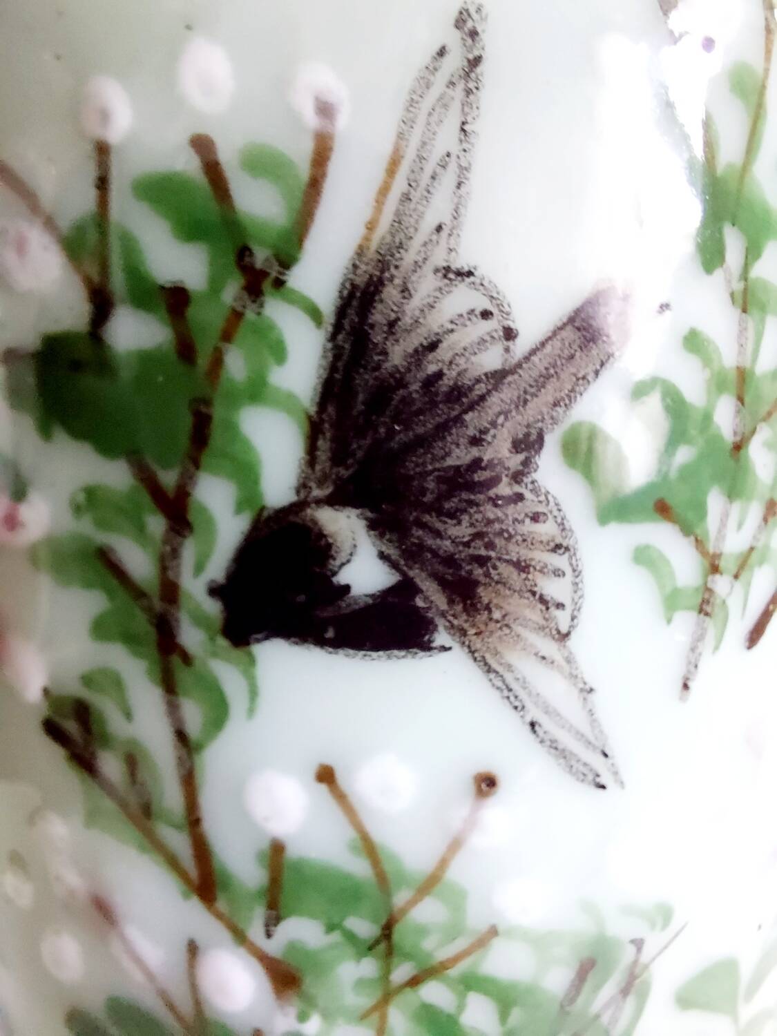 Vintage porcelain lamp