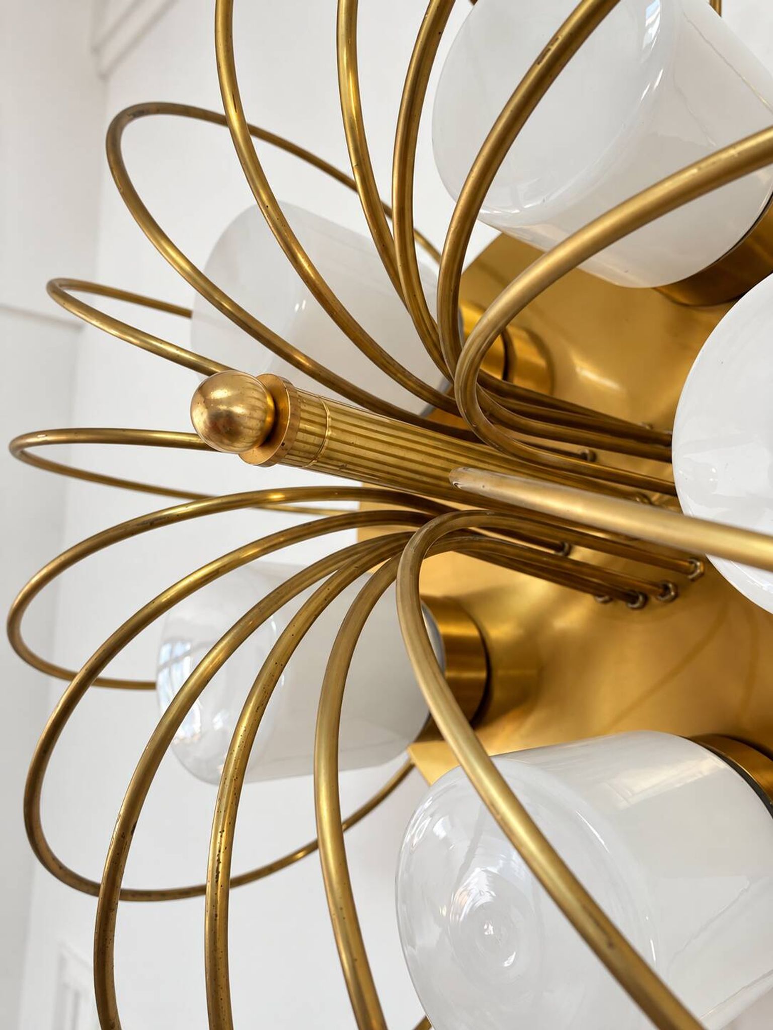 Large pair of Space Age wall lights from the 50s/60s.