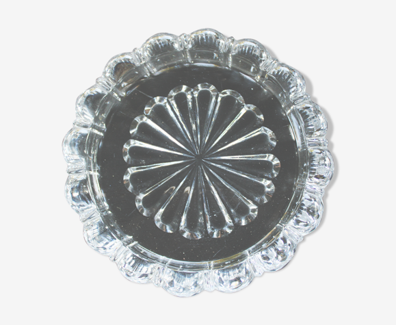 Cendrier en cristal taillé