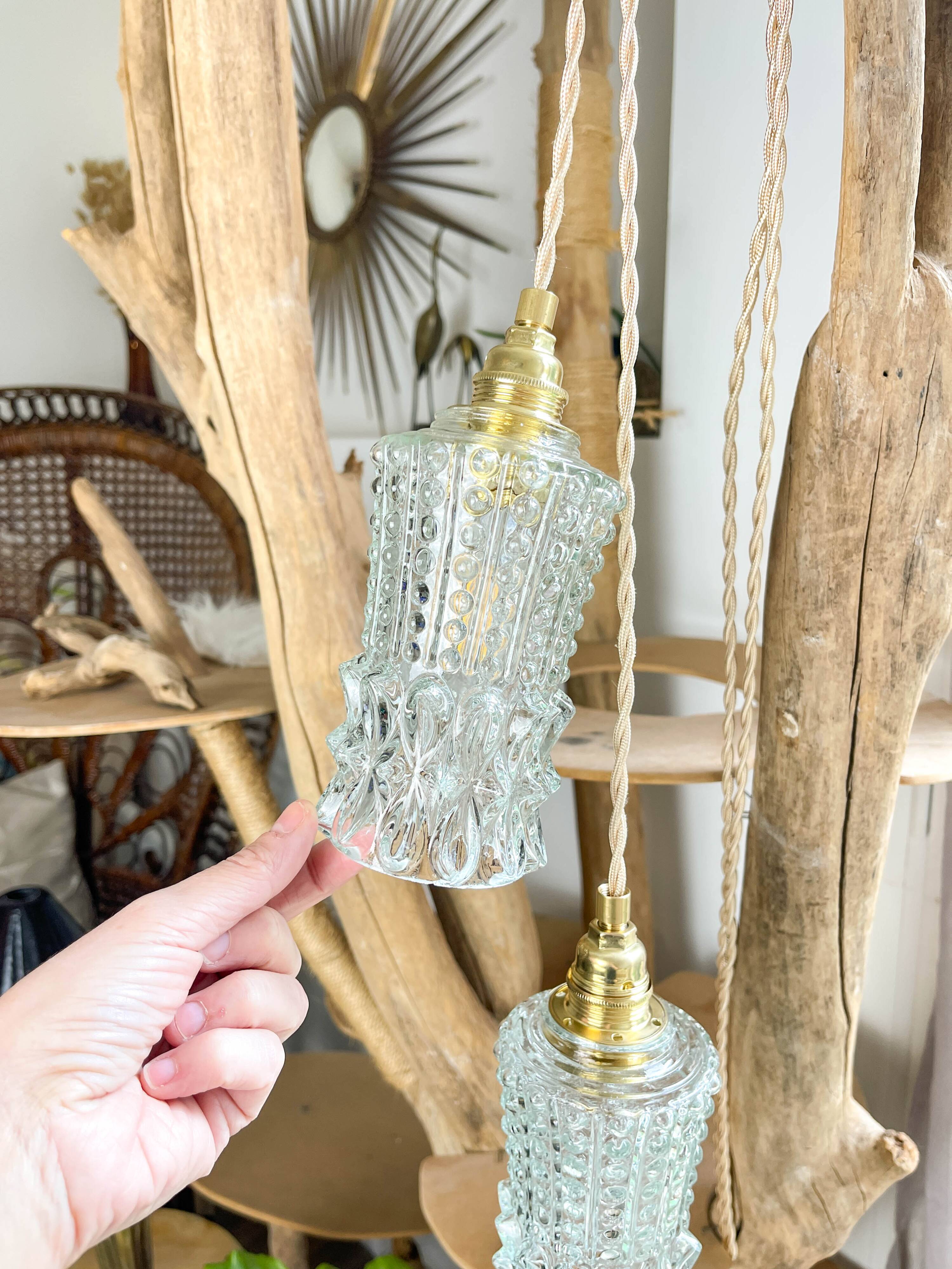 Customizable vintage glass tulip strollers