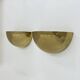 Mid-century pair of brass wall light sconces, 1970s