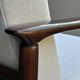 Mid Century Armchairs in Beige Linen, by Edmund Homa, 1960s, Set of Two