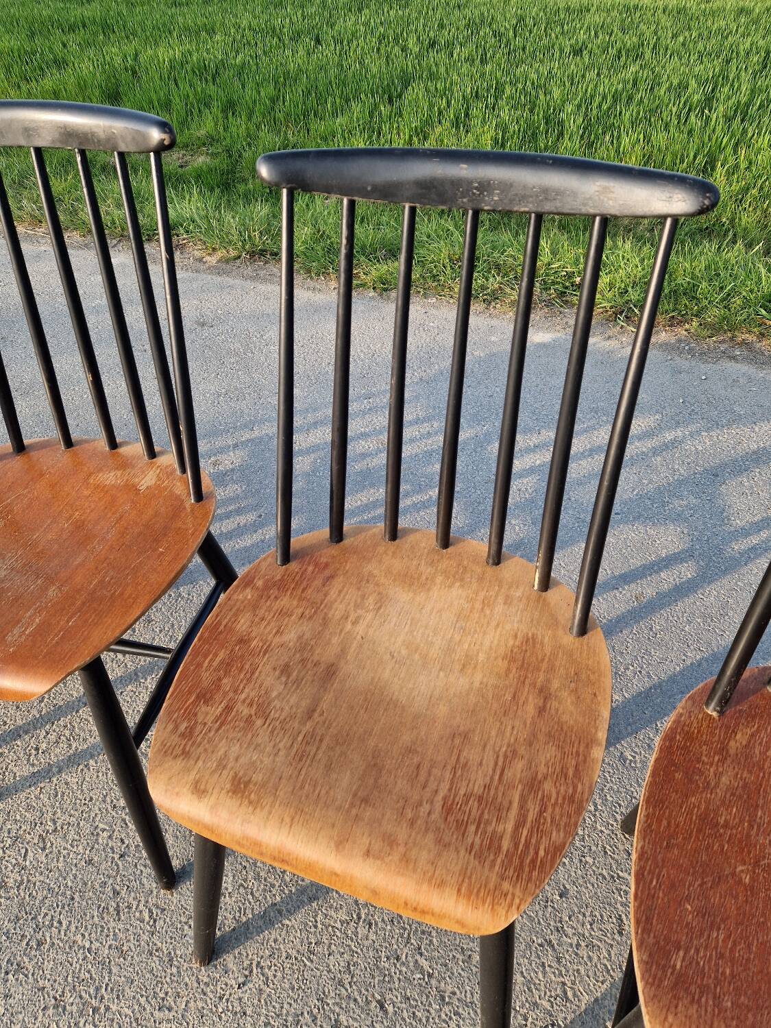 Set of 6 Fannett Scandinavian chairs by Ilmari Tapiovaara 1960.