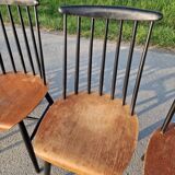 Set of 6 Fannett Scandinavian chairs by Ilmari Tapiovaara 1960.