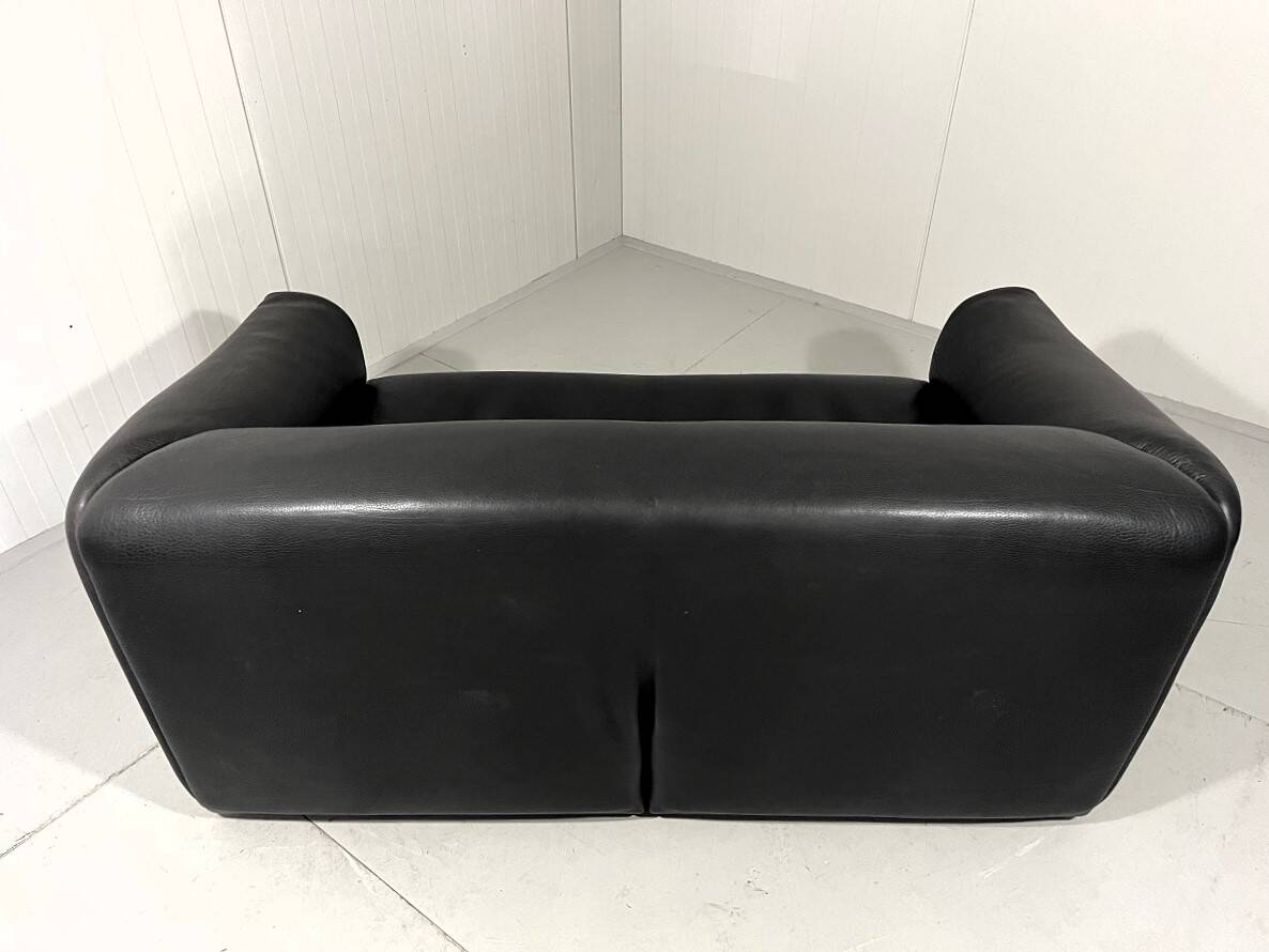 De Sede DS 47 dark brown neckleather 2,5 seats sofa