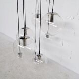 Chromium waterfall chandelier chromed by Raak holland 70