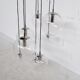 Chromium waterfall chandelier chromed by Raak holland 70
